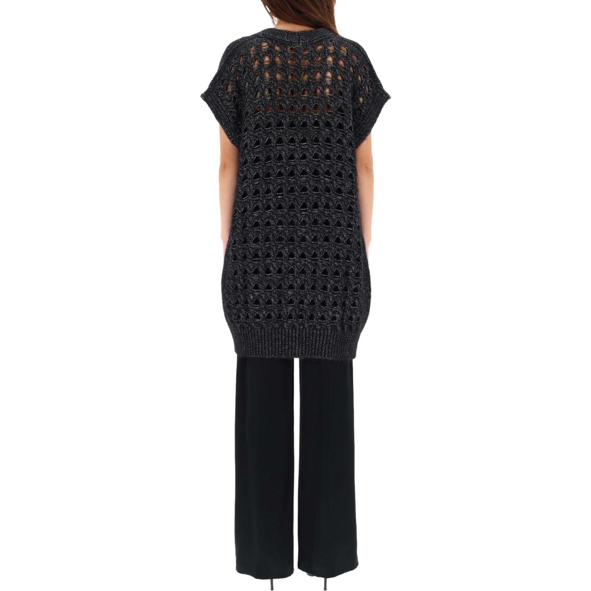 VEST WITH PERFORATED WORKMANSHIP