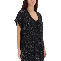 VEST WITH PERFORATED WORKMANSHIP