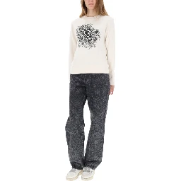 JEANS WITH FLORAL PATTERN