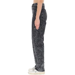 JEANS WITH FLORAL PATTERN