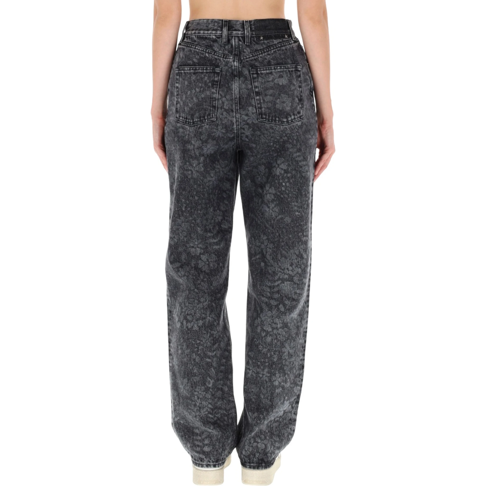 JEANS WITH FLORAL PATTERN