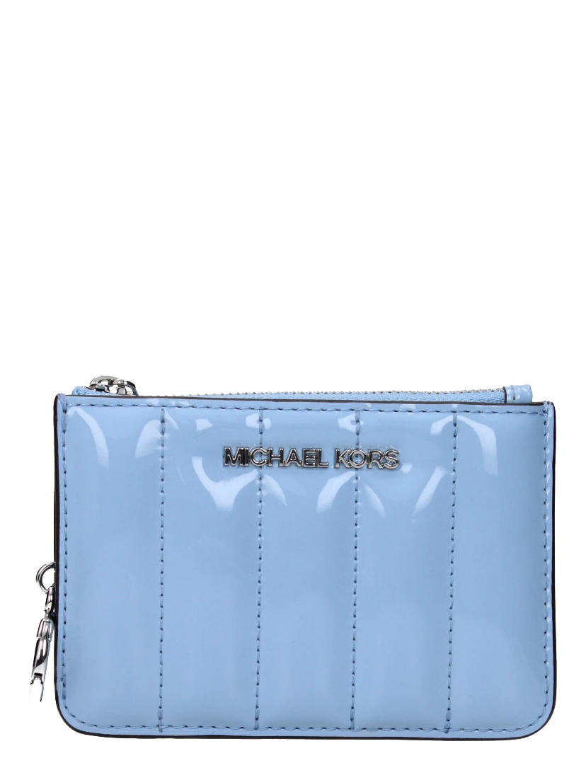Light Blue Leather Wallet