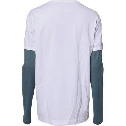 White Graphic Print Cotton Crew Neck T-shirt