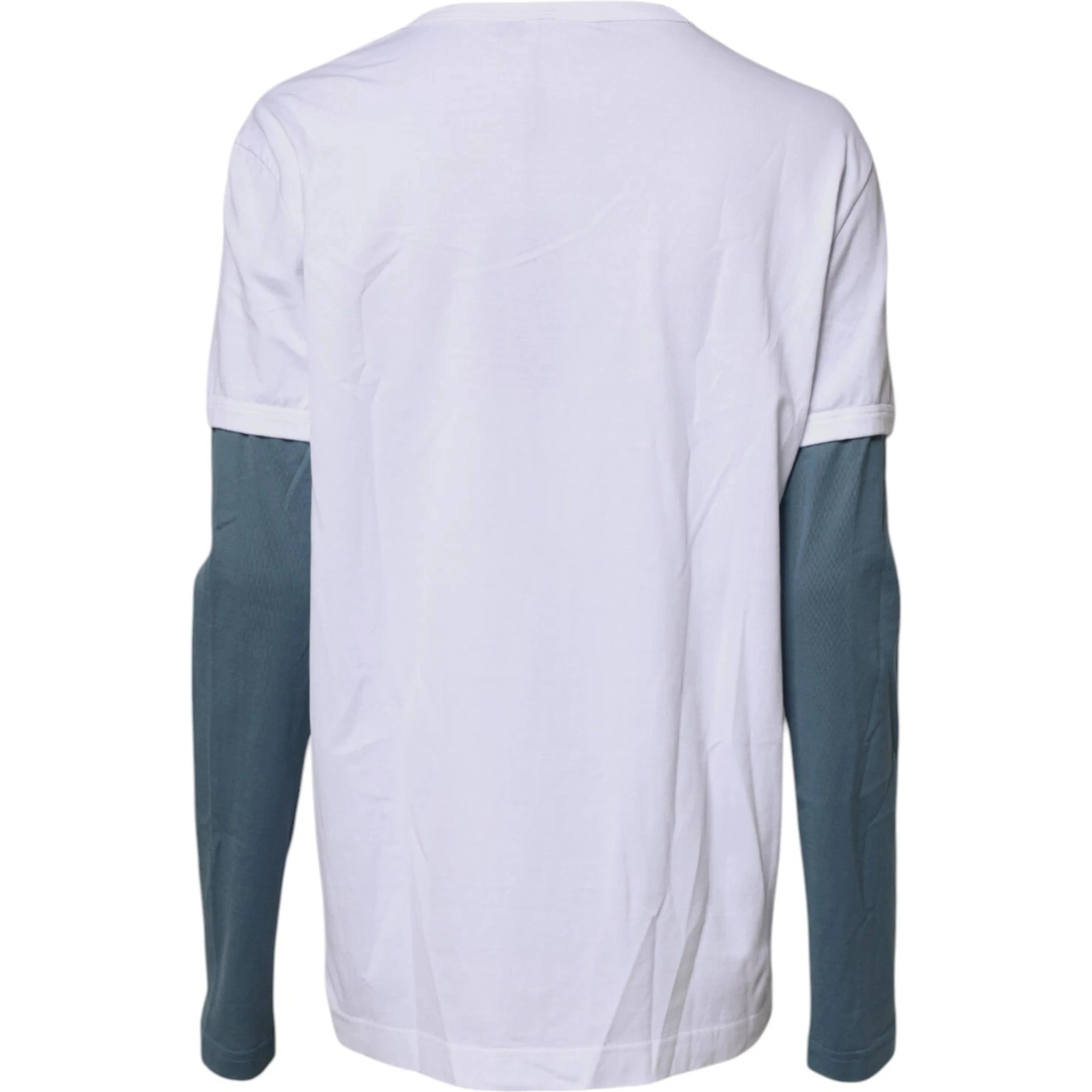 White Graphic Print Cotton Crew Neck T-shirt