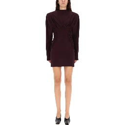 PLEATED MINI DRESS