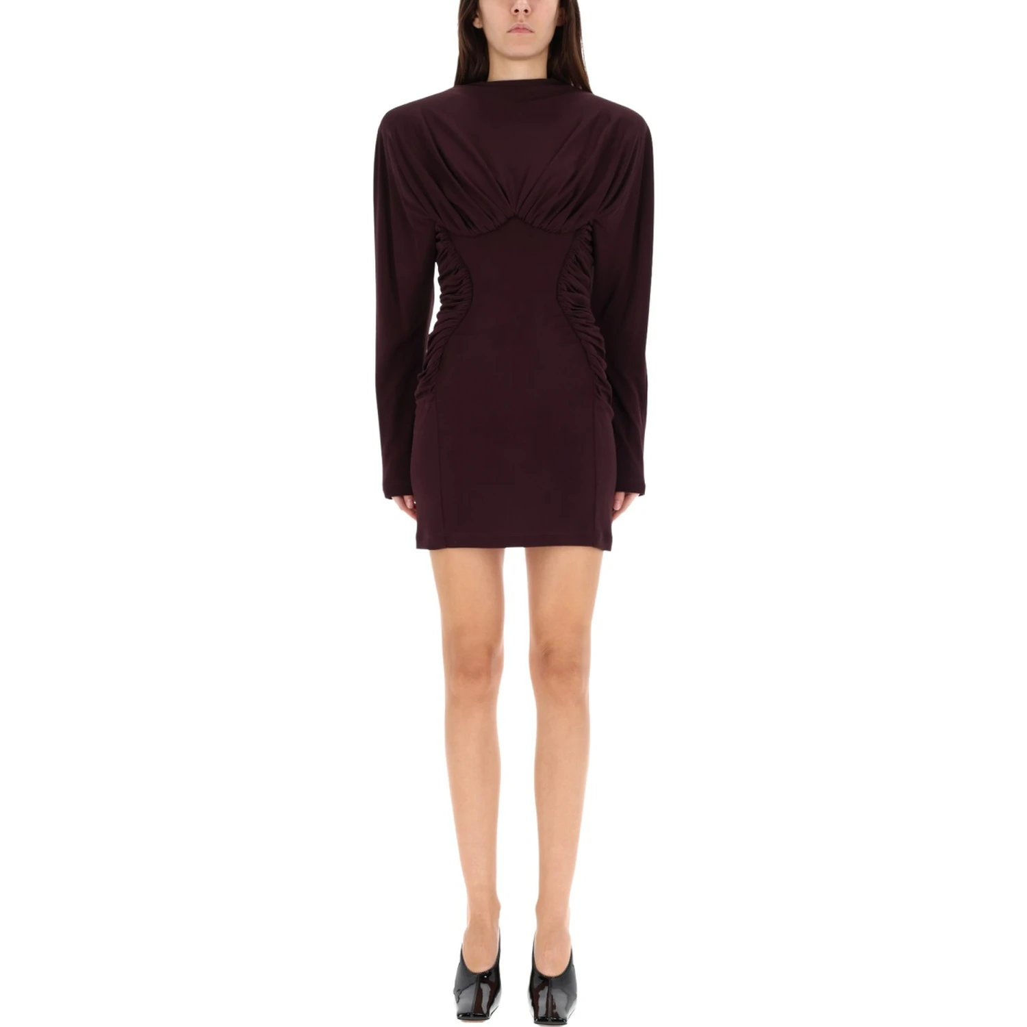 PLEATED MINI DRESS