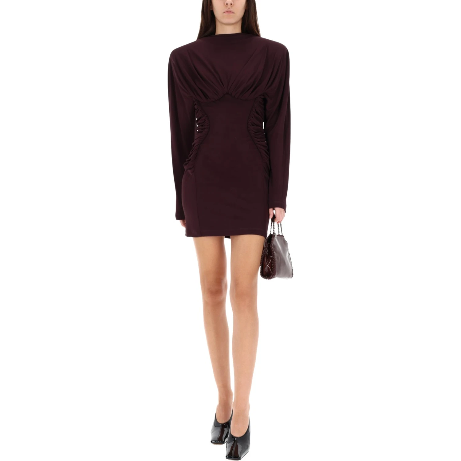 PLEATED MINI DRESS