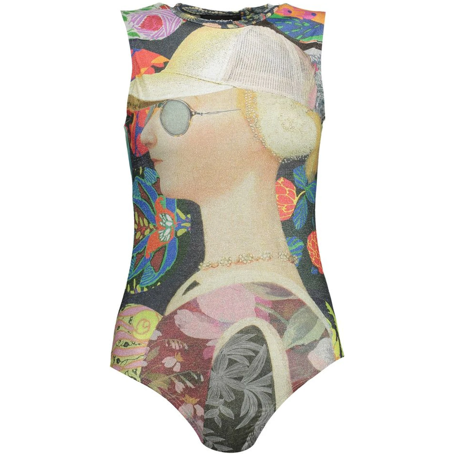 Green Polyester Bodysuit