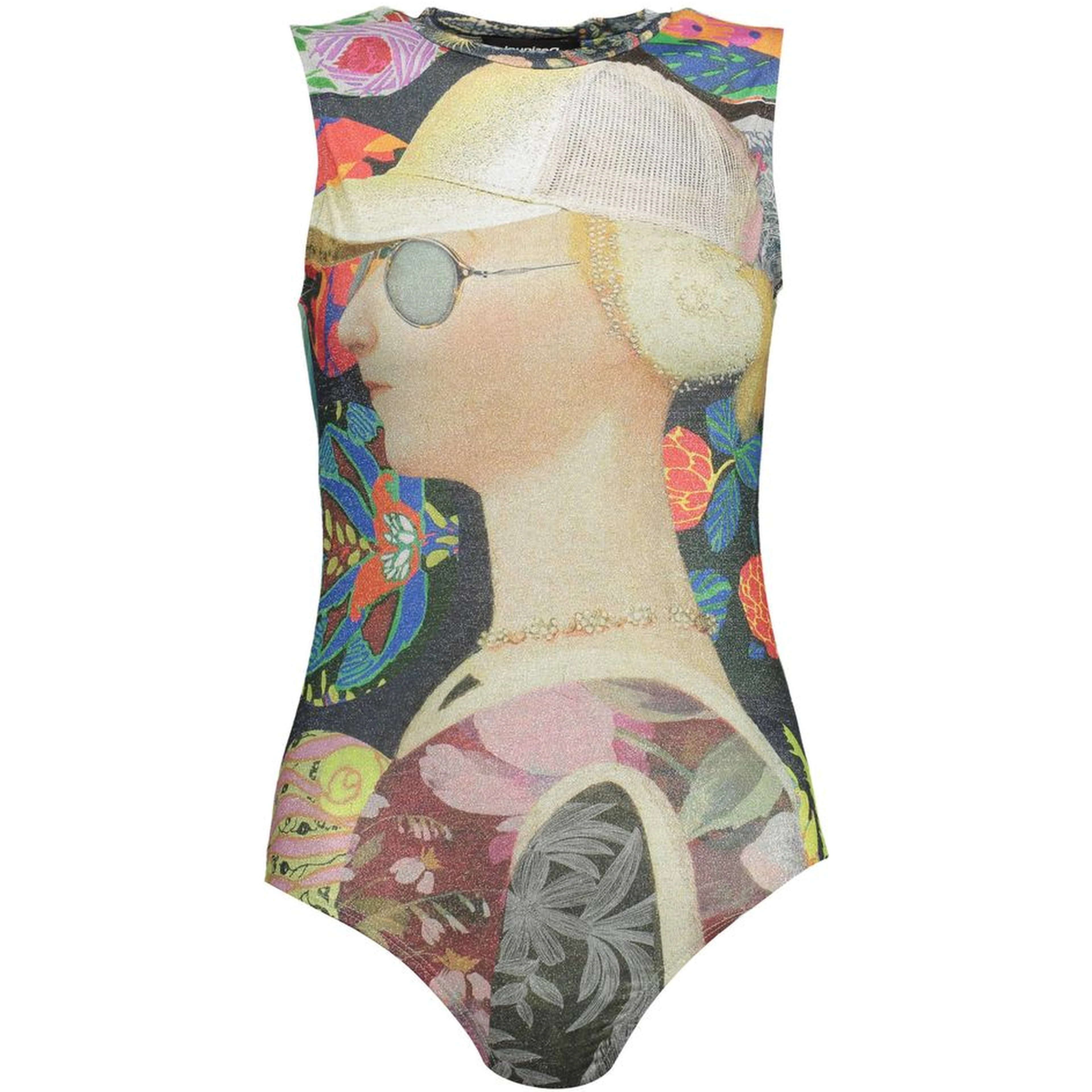 Green Polyester Bodysuit