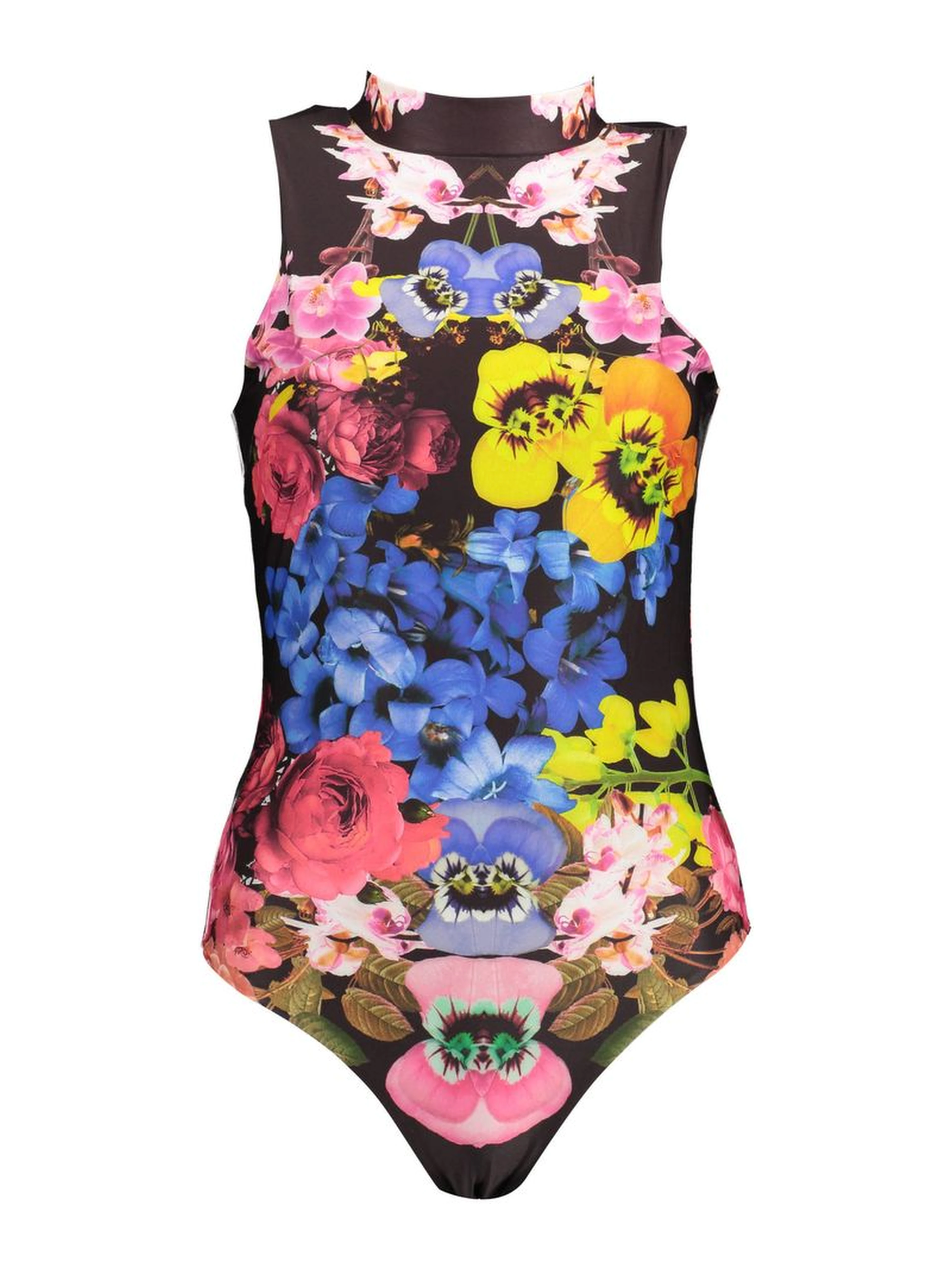 Black Polyester Bodysuit
