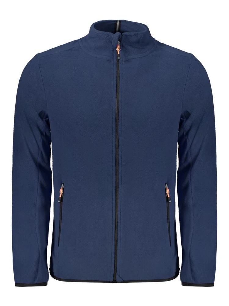 Blu Polyester Men Sweatshirt