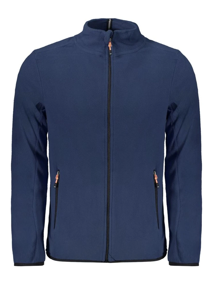 Blu Polyester Men Sweatshirt