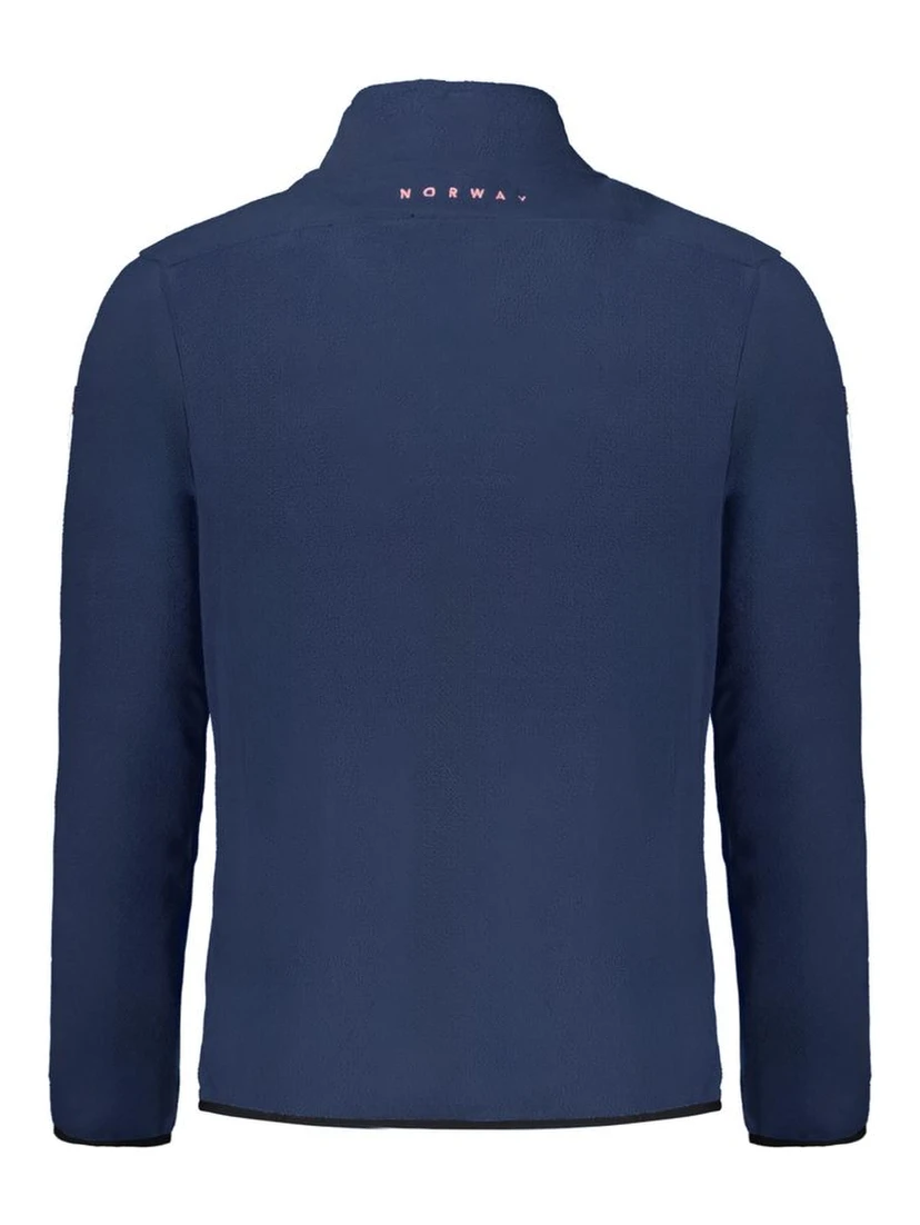 Blu Polyester Men Sweatshirt