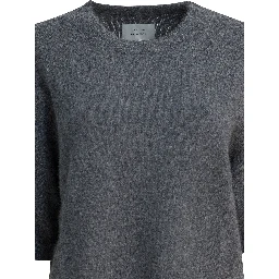 "Raven" crewneck sweater in wool blend
