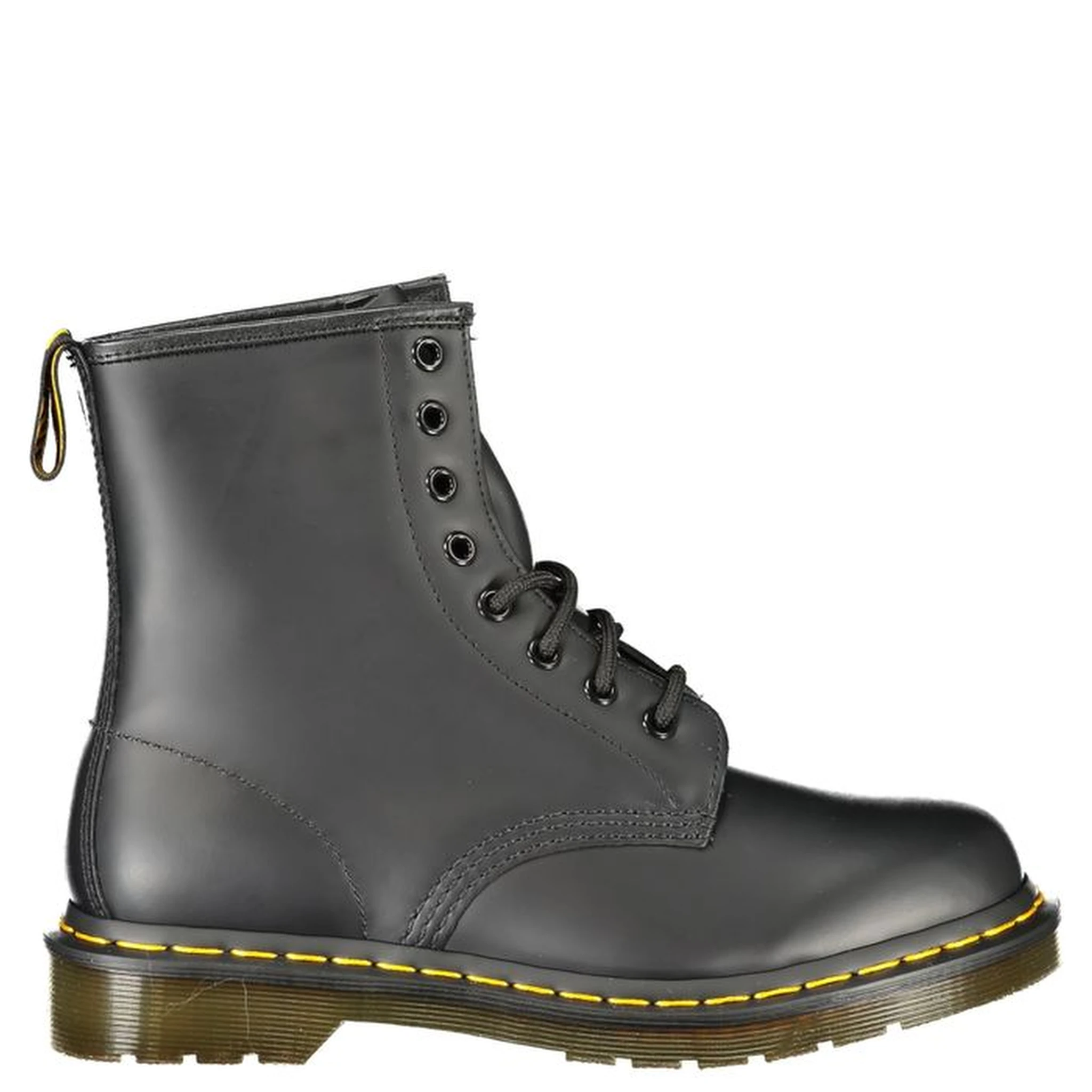 Black Leather Unisex Ankle Boot