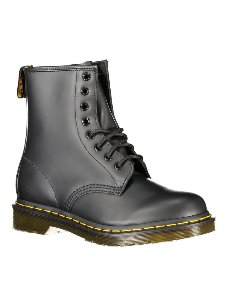 Black Leather Unisex Ankle Boot alternative