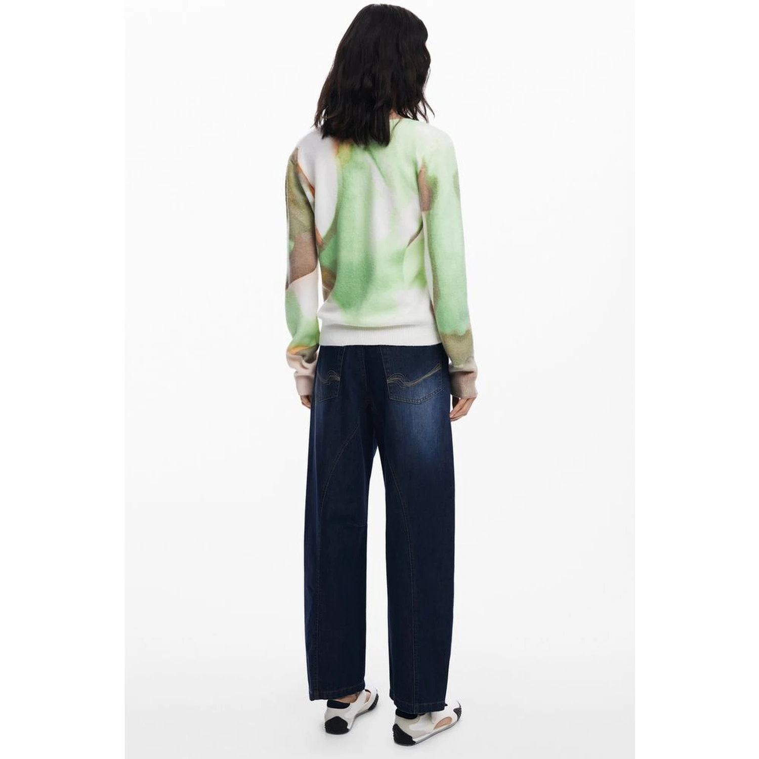 Green Elastane Sweater