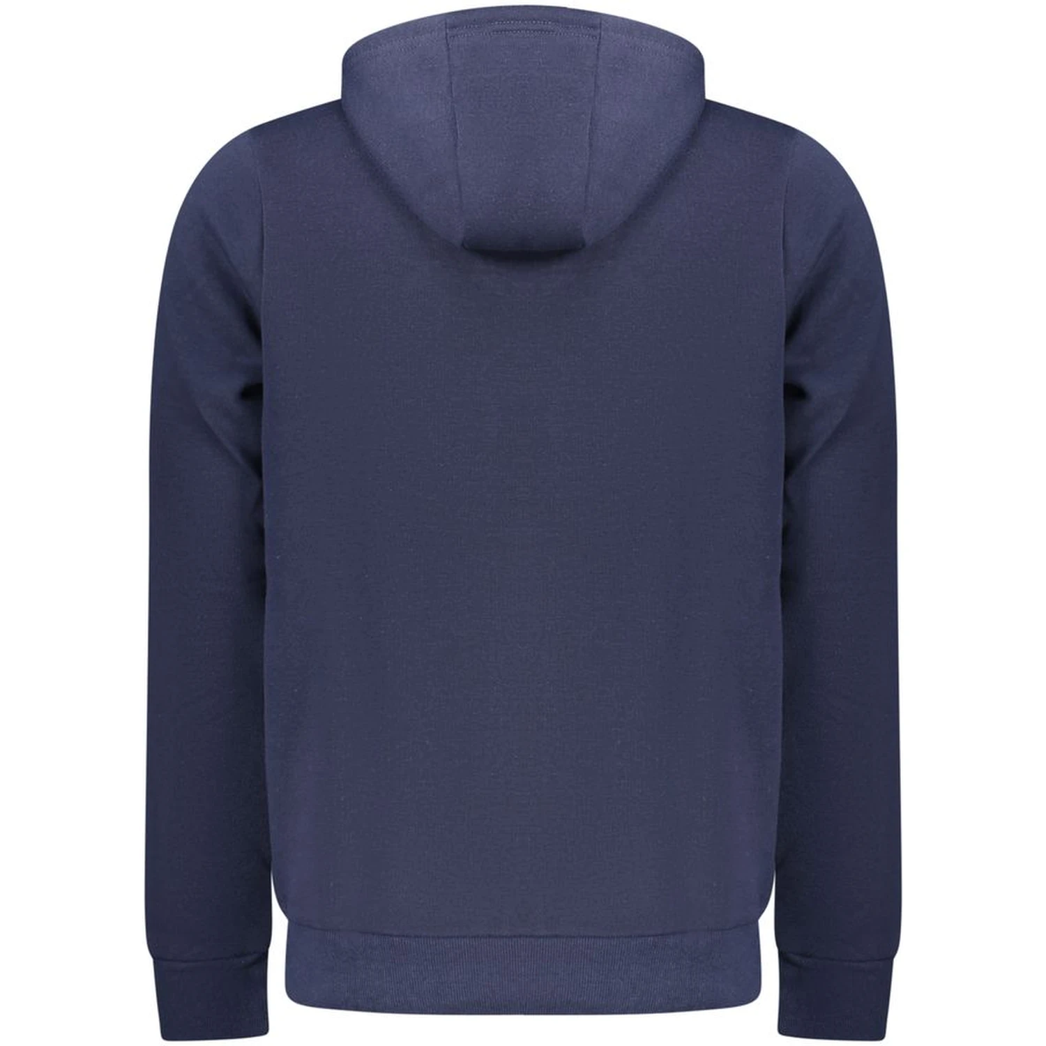 Blue Cotton Mens Hooded Sweatshirt