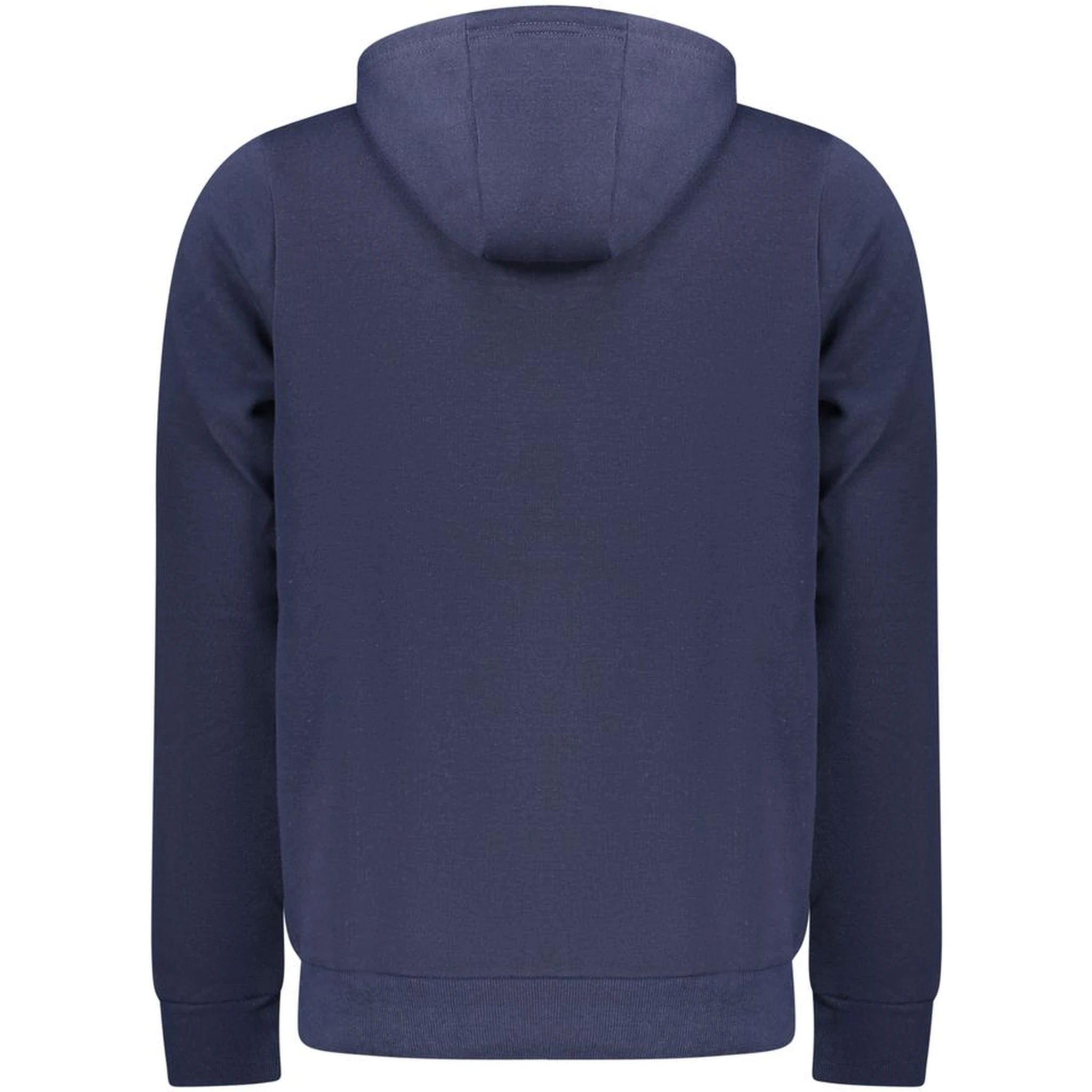 Blue Cotton Mens Hooded Sweatshirt