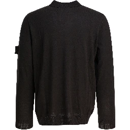Wool polo sweater