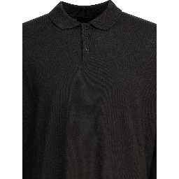 Wool polo sweater