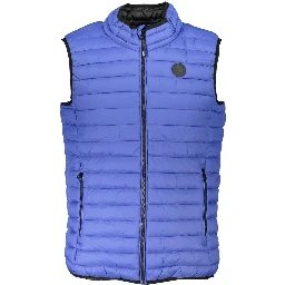 Blu Poliammide Mens Gilet