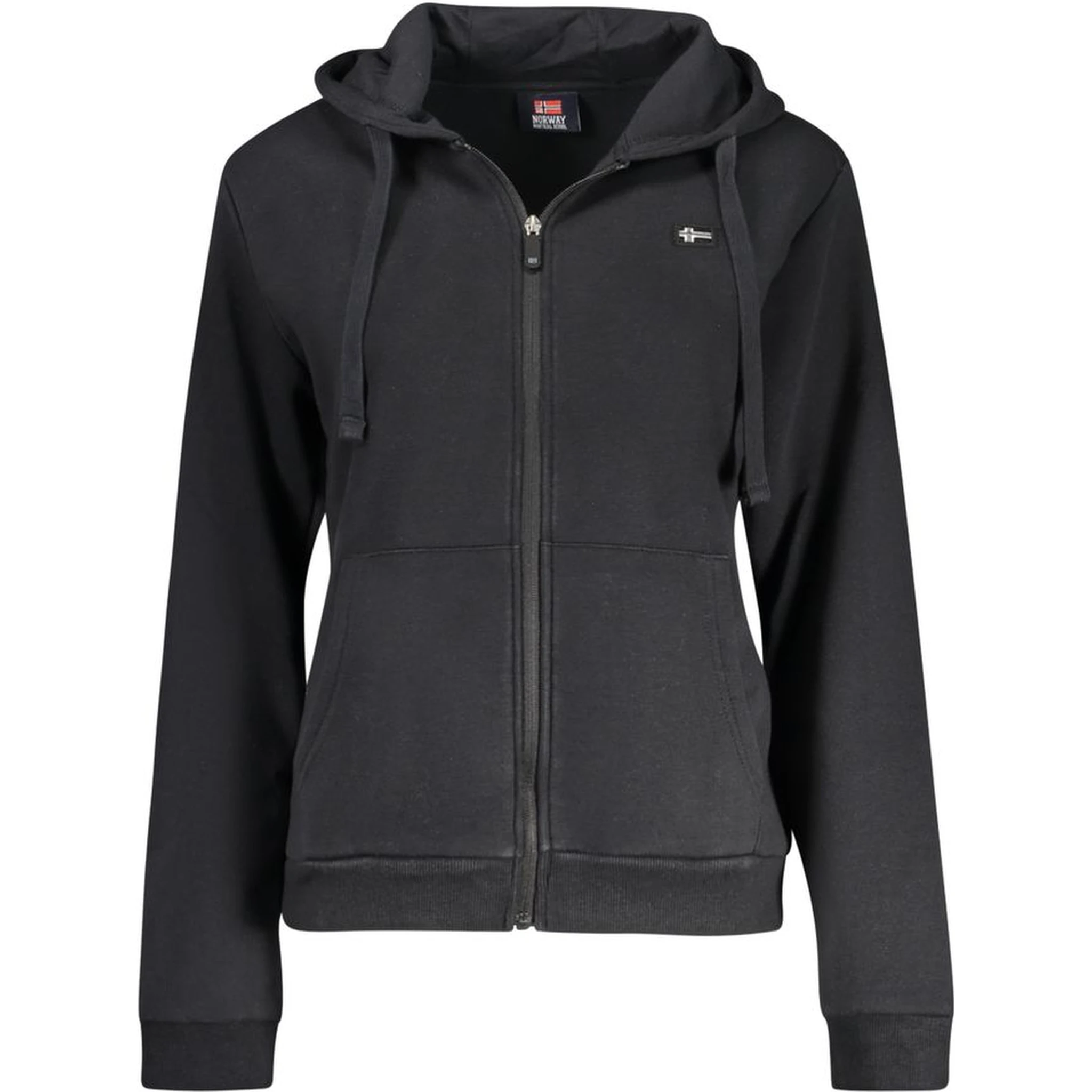 Black Cotton Women's Hoodie