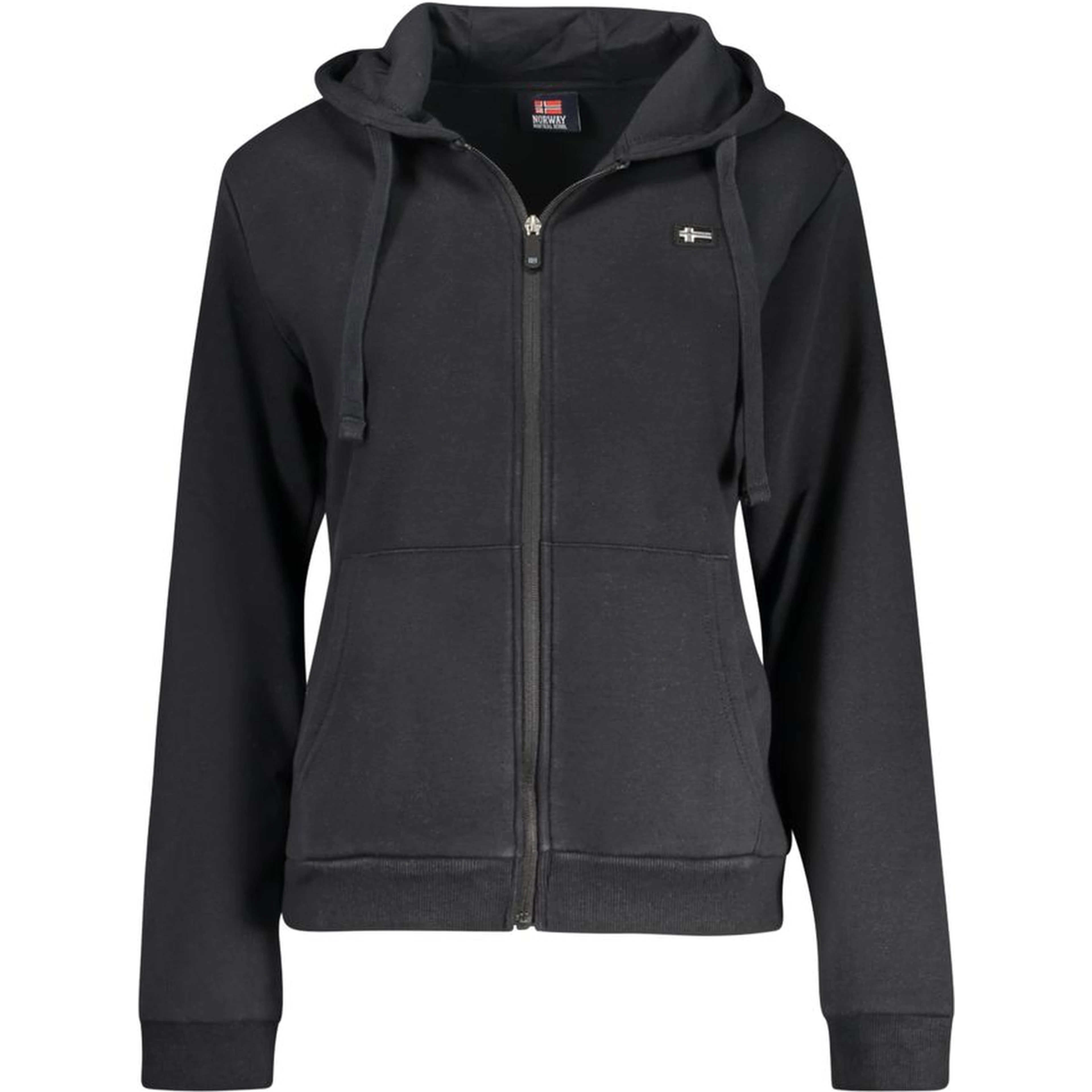 Black Cotton Women's Hoodie