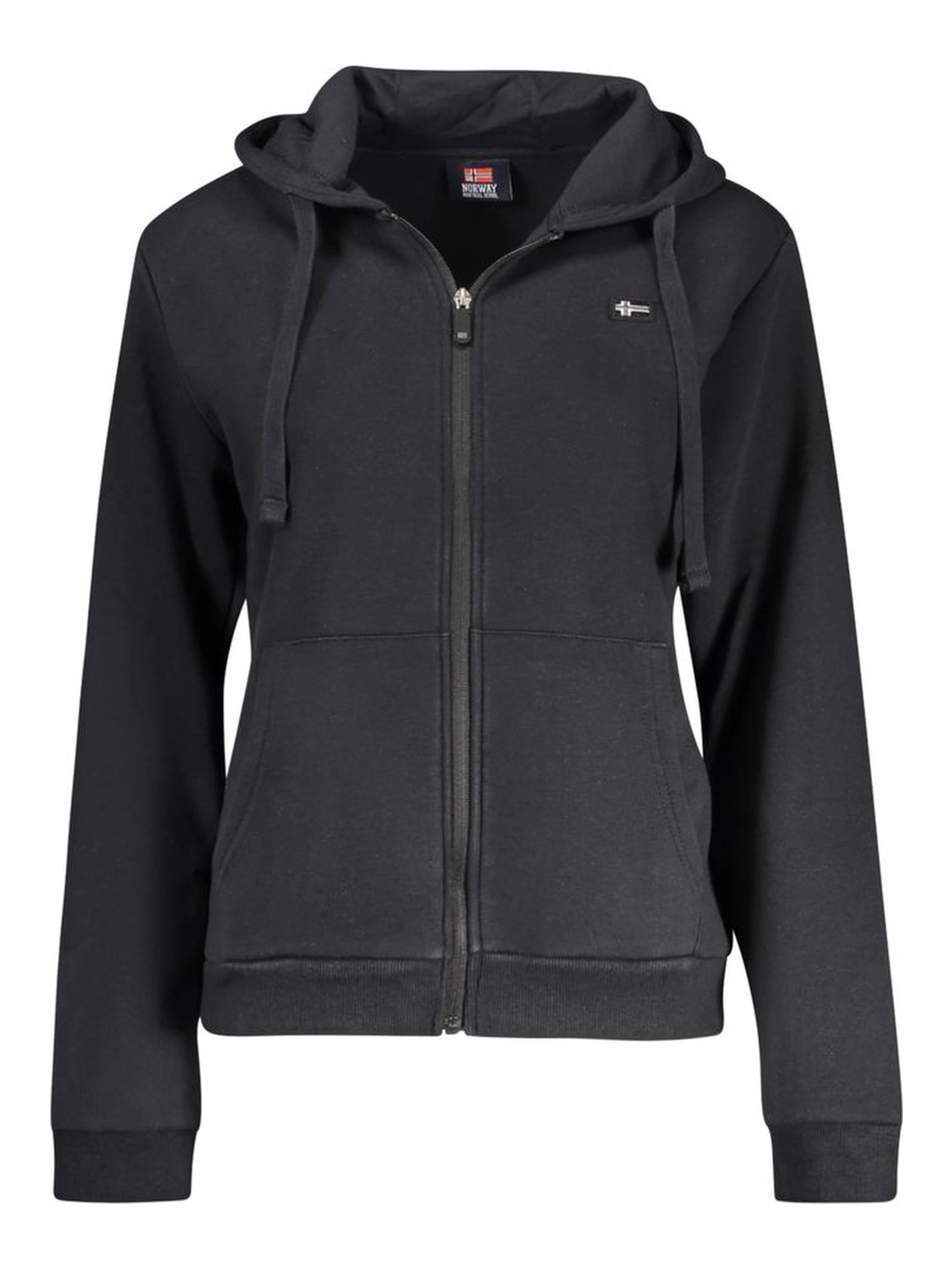 Black Cotton Women's Hoodie