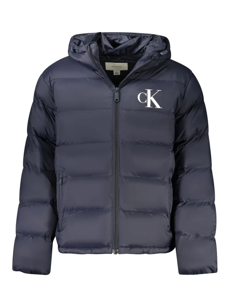 Blu Poliammide Men's Jacket