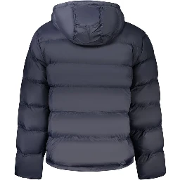 Blu Poliammide Men's Jacket