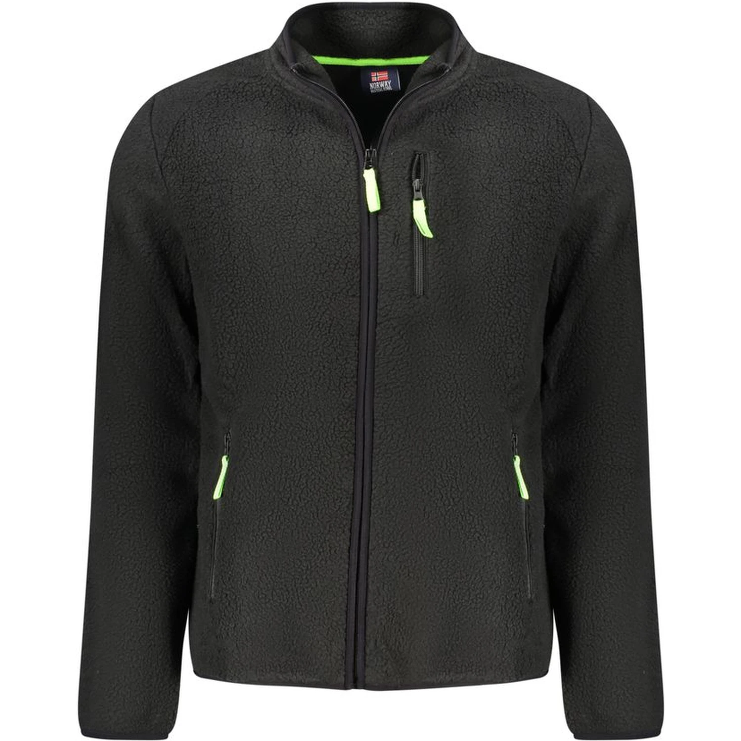 Black Polyester Men's Sweatshirt