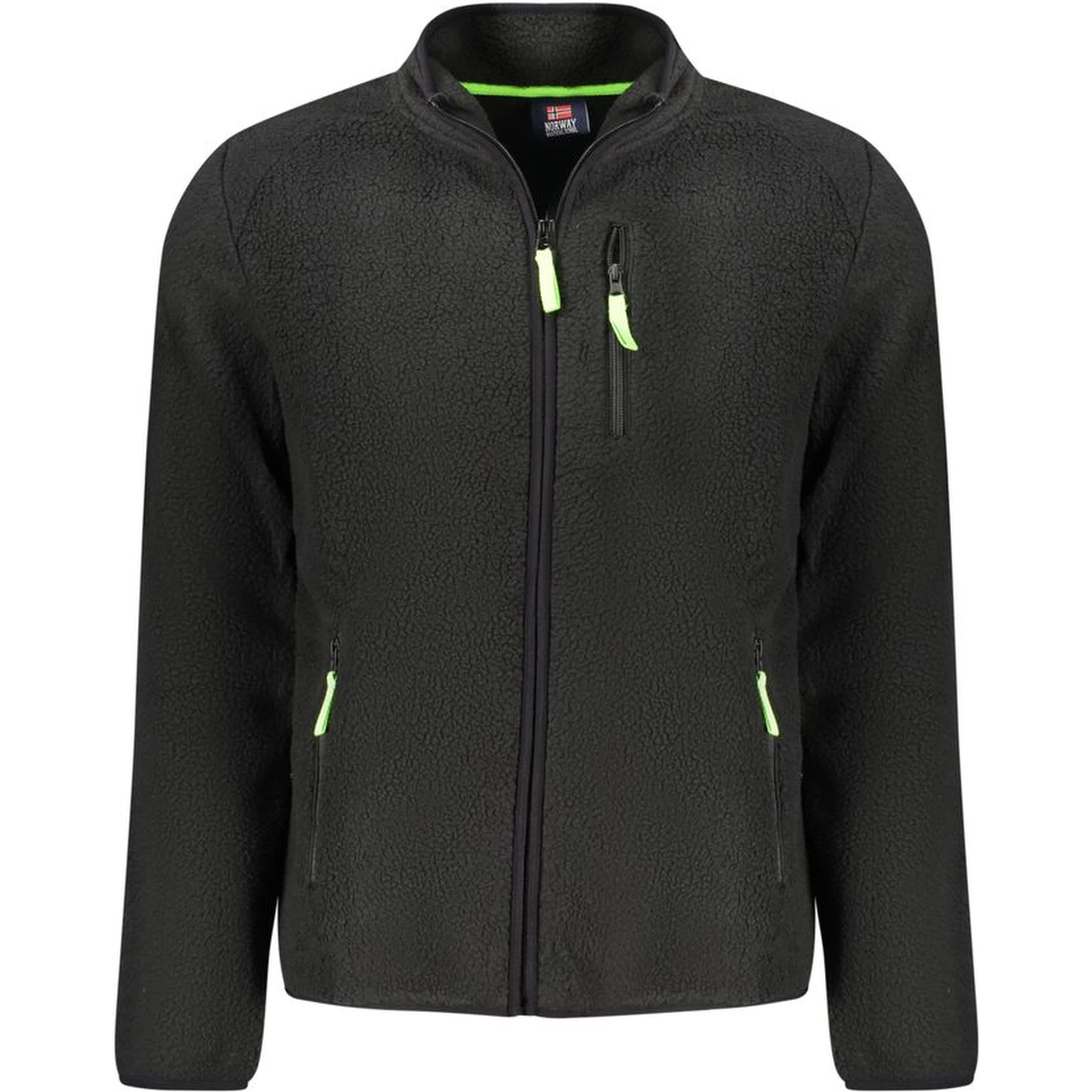 Black Polyester Men's Sweatshirt