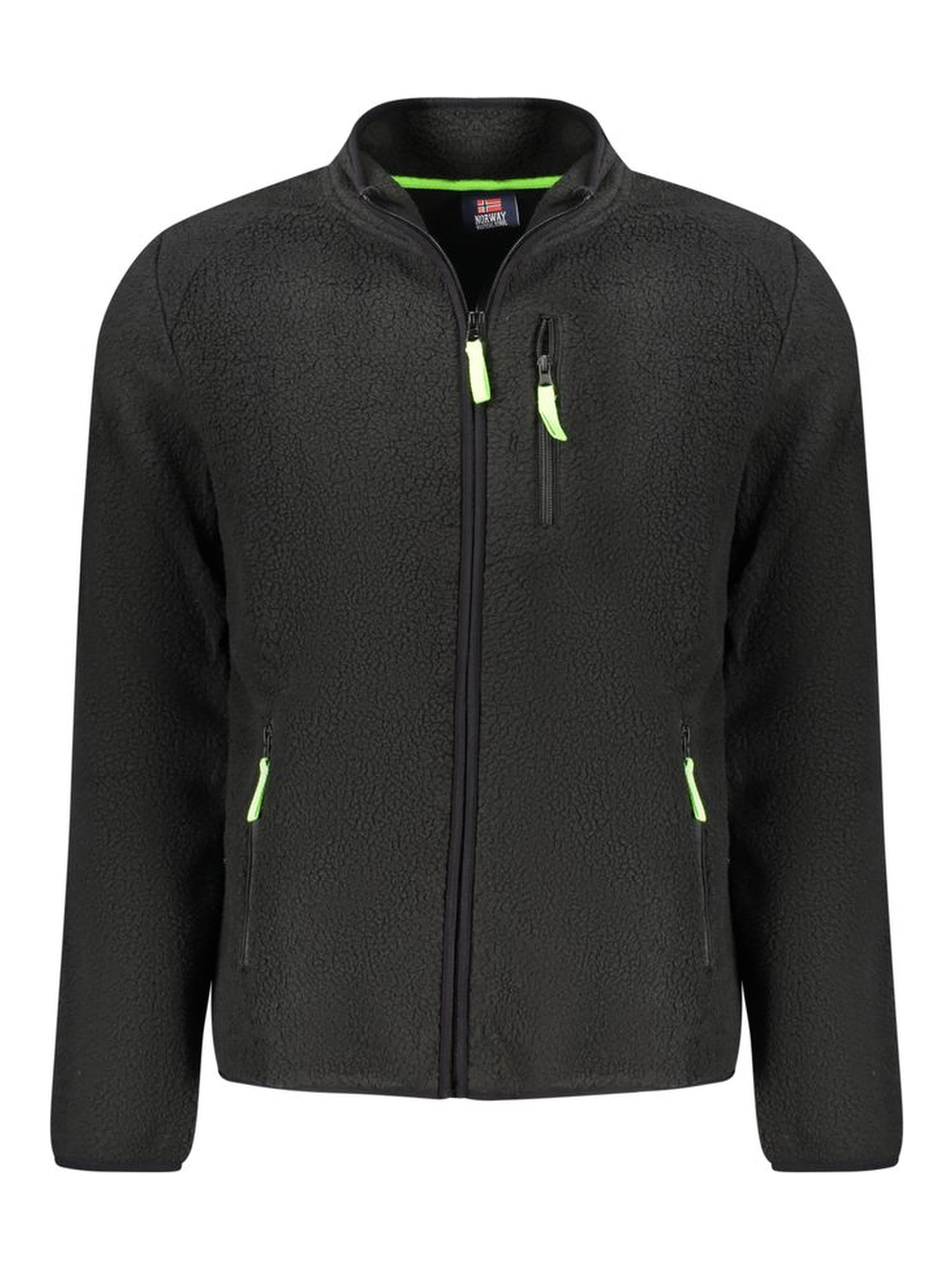 Black Polyester Men's Sweatshirt