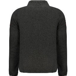 Black Polyester Men's Sweatshirt