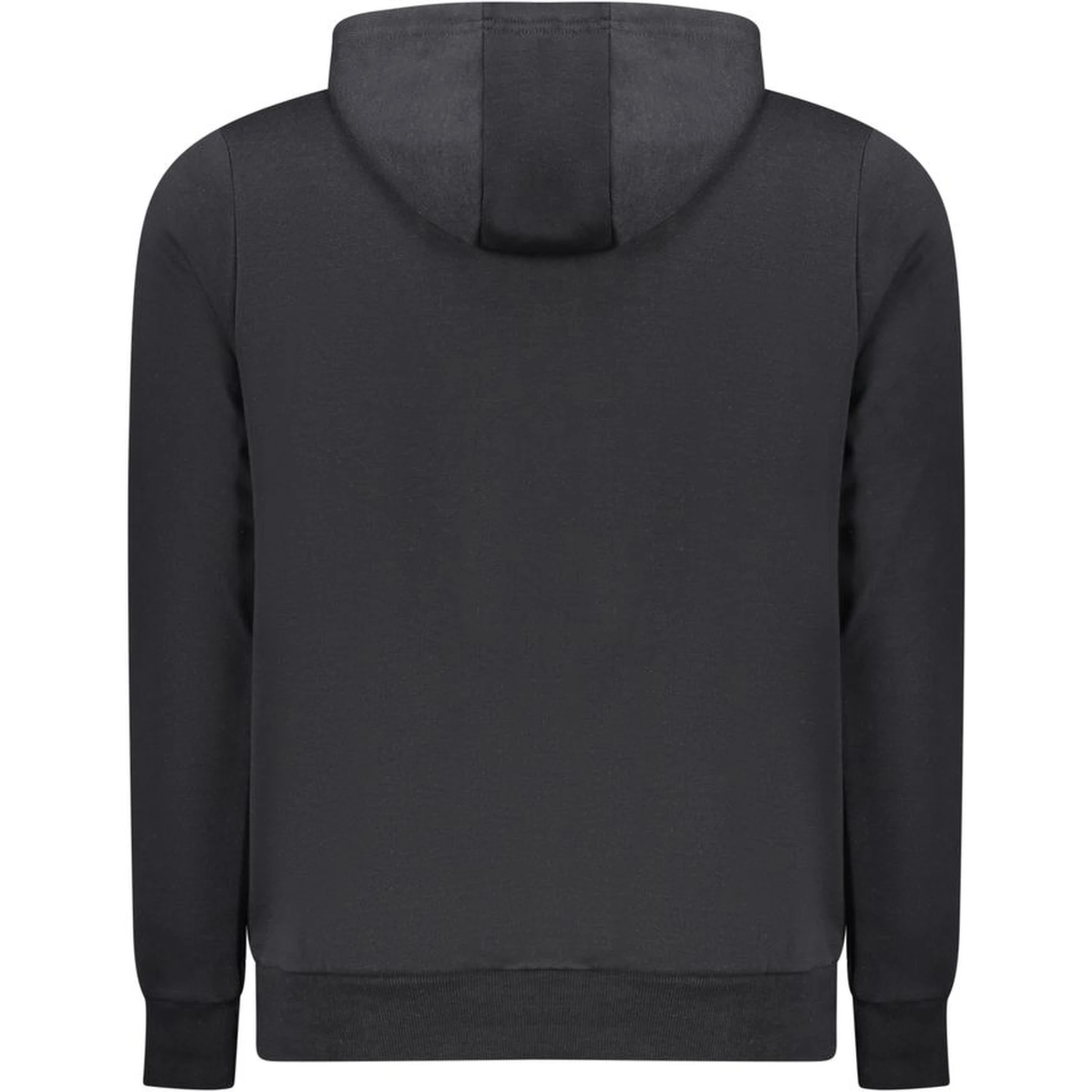 Black Cotton Men's Hooded Sweatshirt