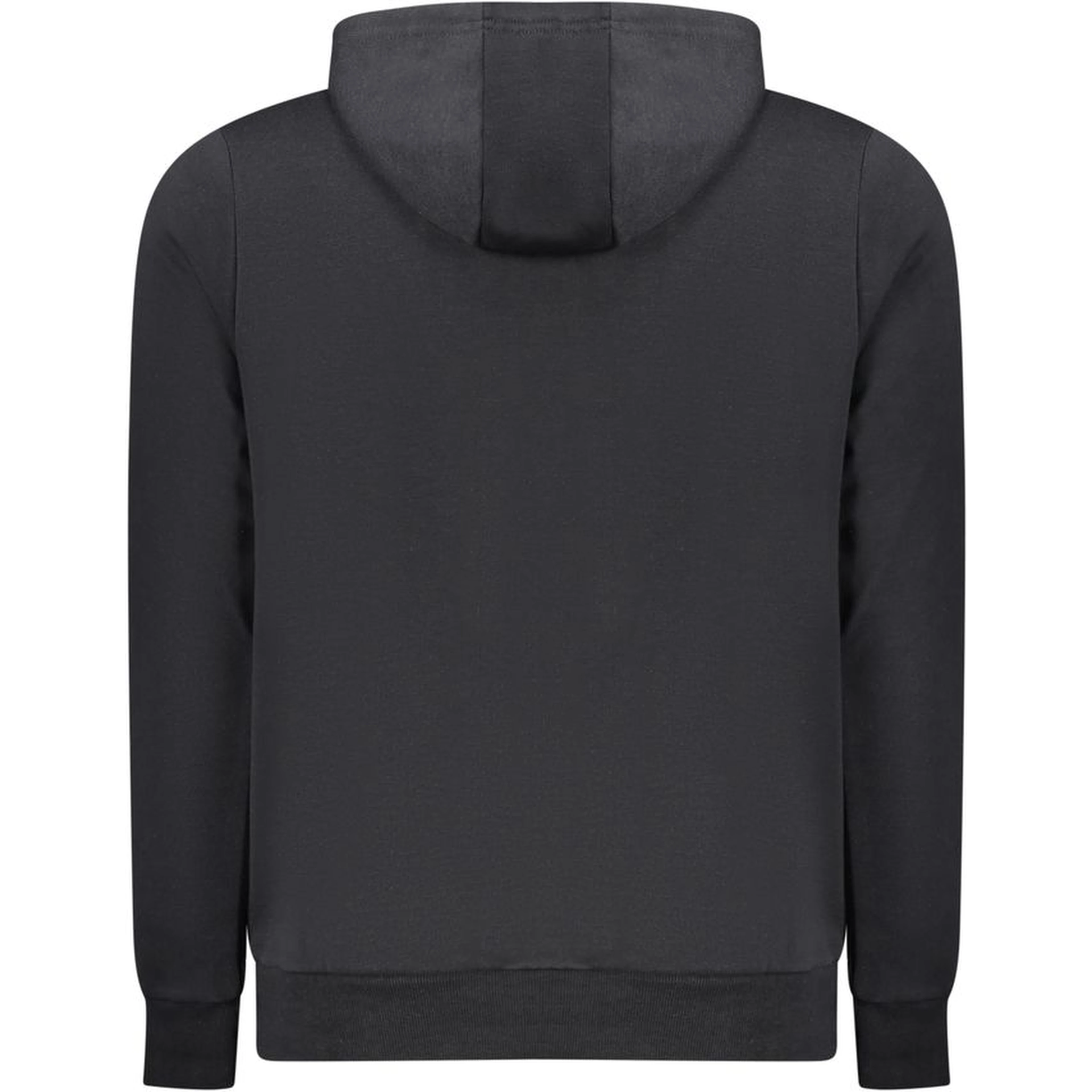 Black Cotton Men's Hooded Sweatshirt