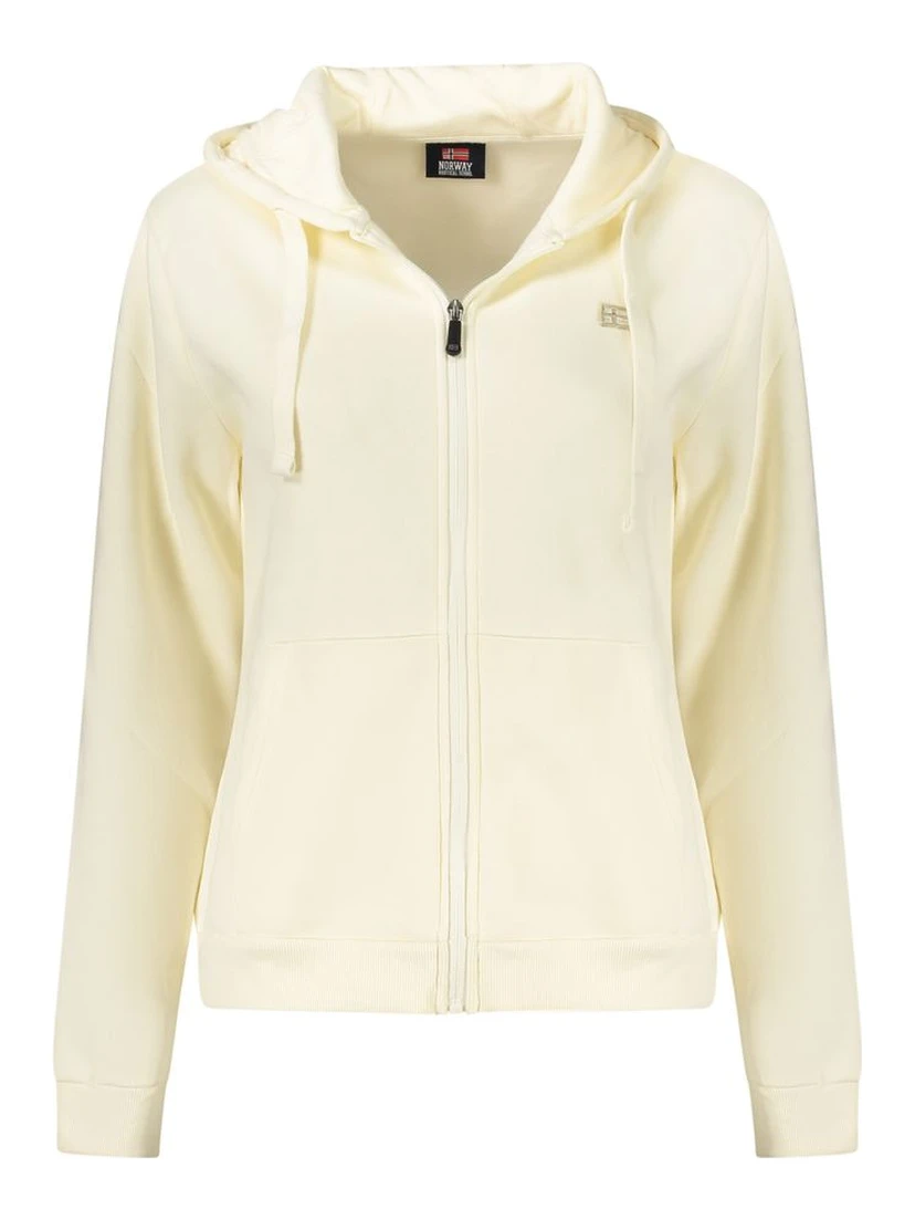 Bianco Cotton Women Sweatshirt