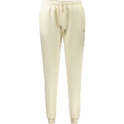 White Cotton Women's Track Pant