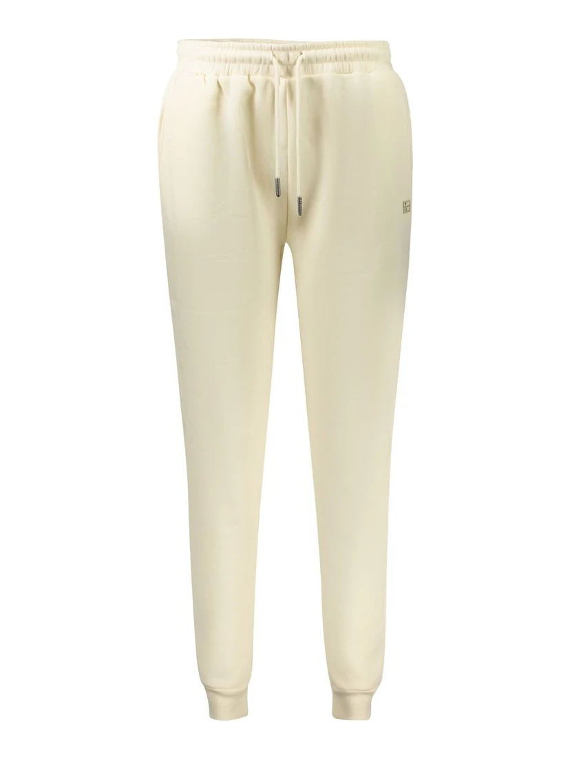 White Cotton Women's Track Pant