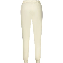 White Cotton Women's Track Pant