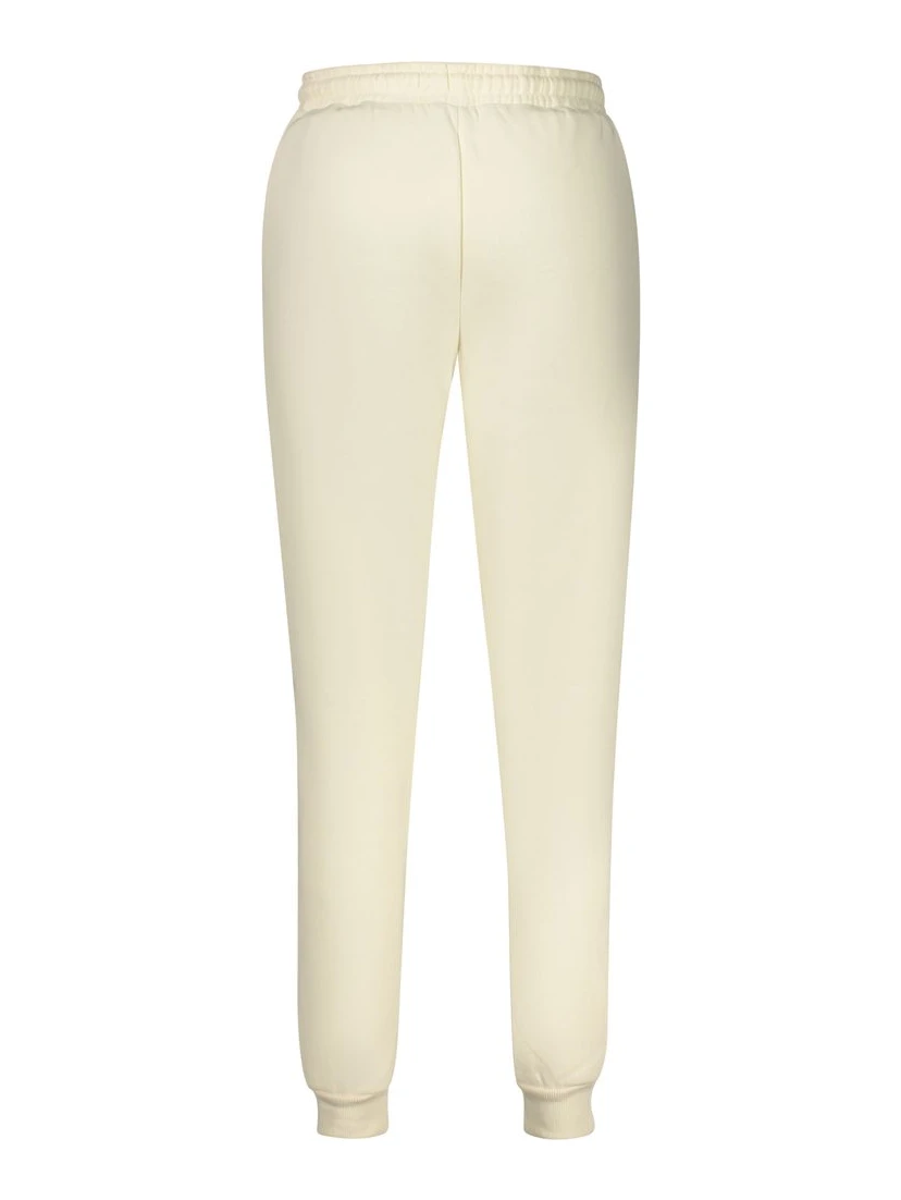 White Cotton Women's Track Pant