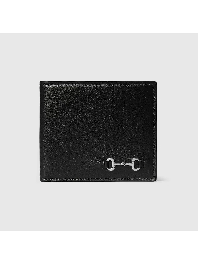 Leather wallet with Horsebit