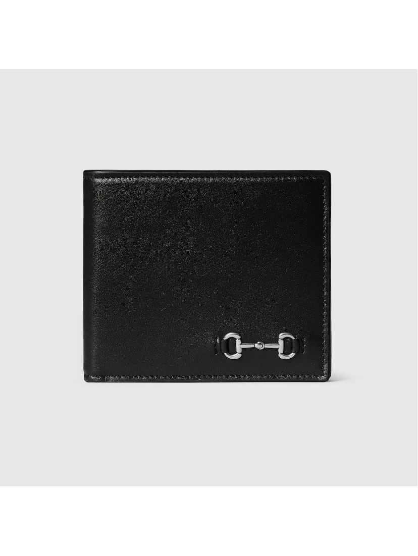 Leather wallet with Horsebit