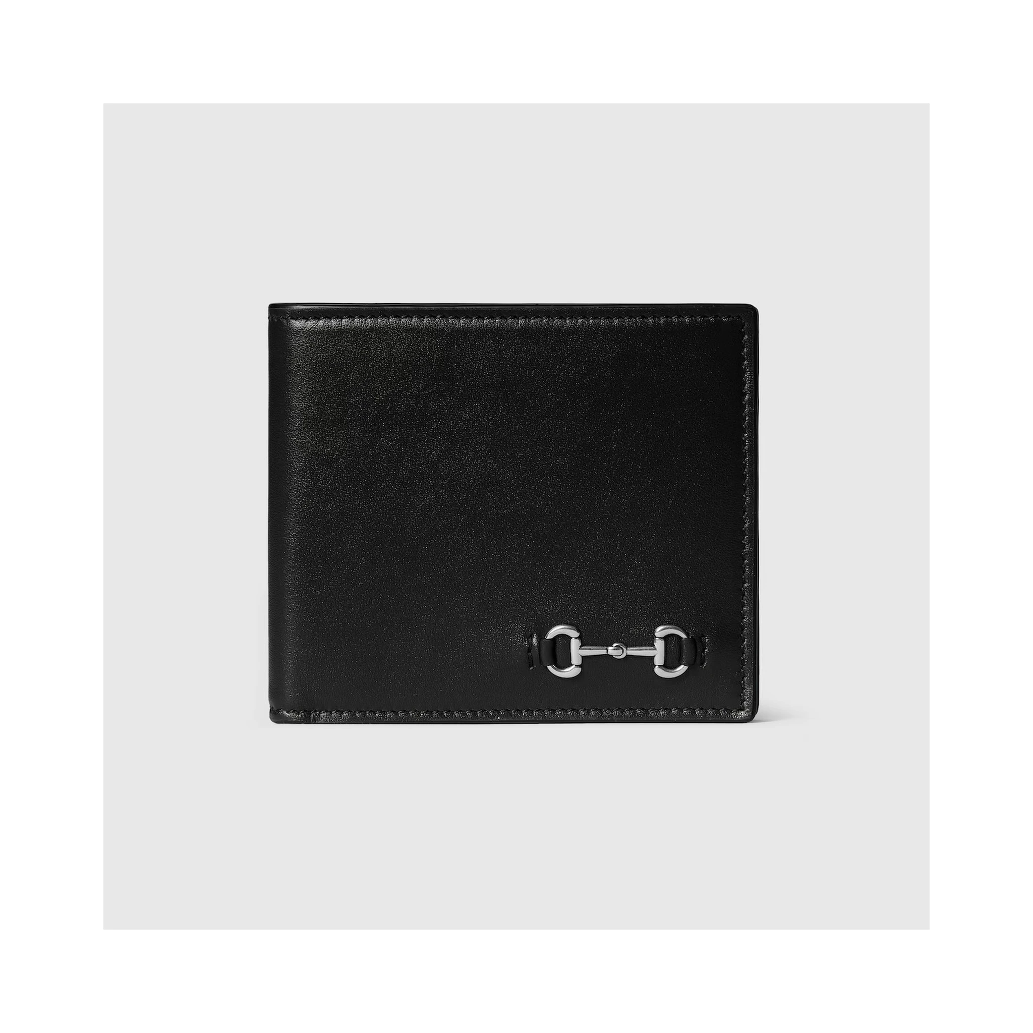Leather wallet with Horsebit