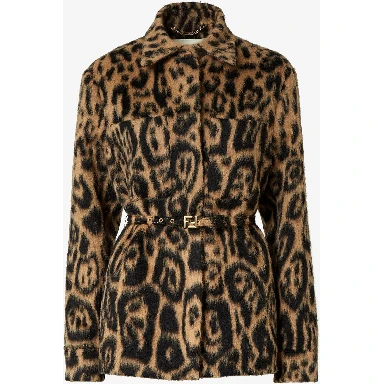 Wool belted jacket