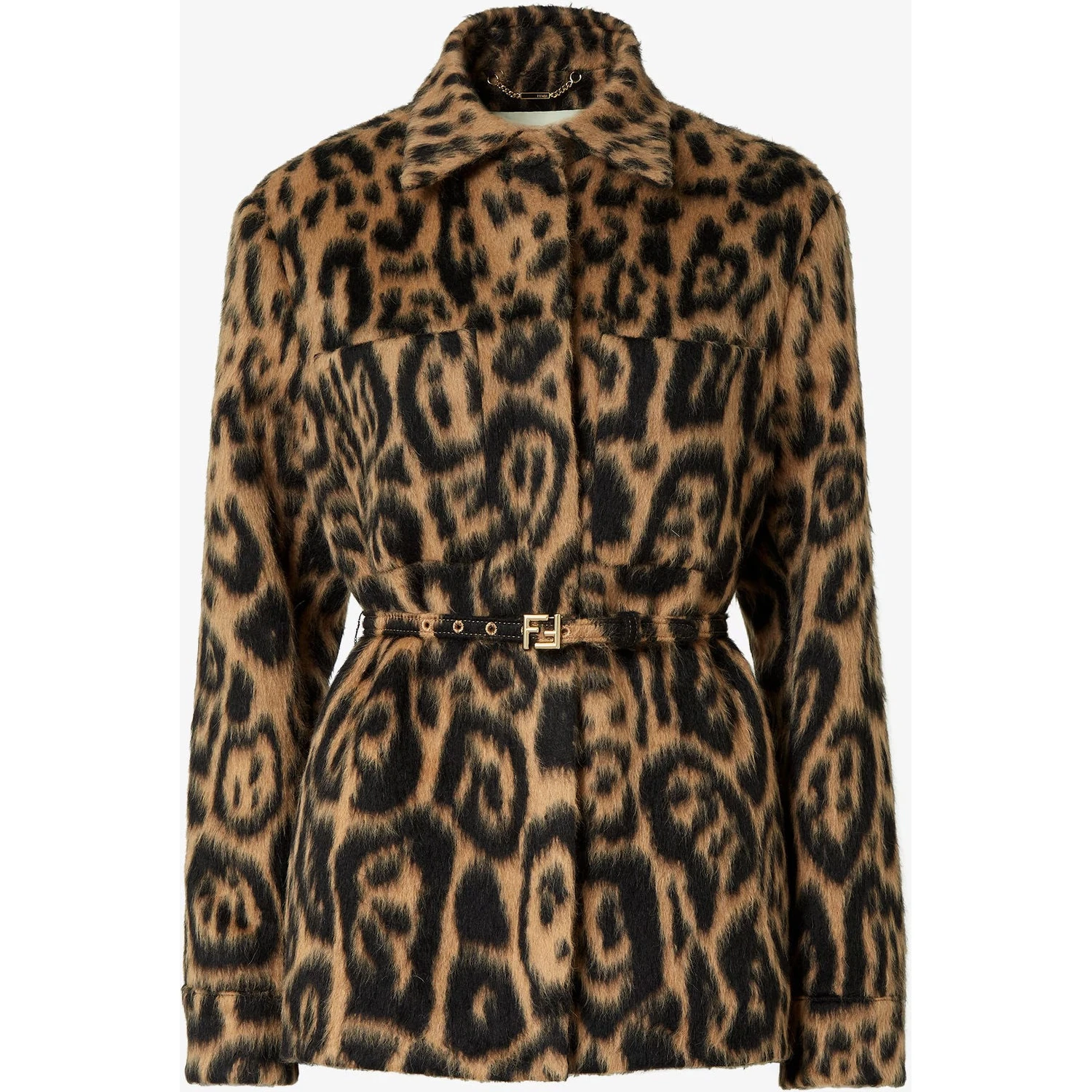 Wool belted jacket
