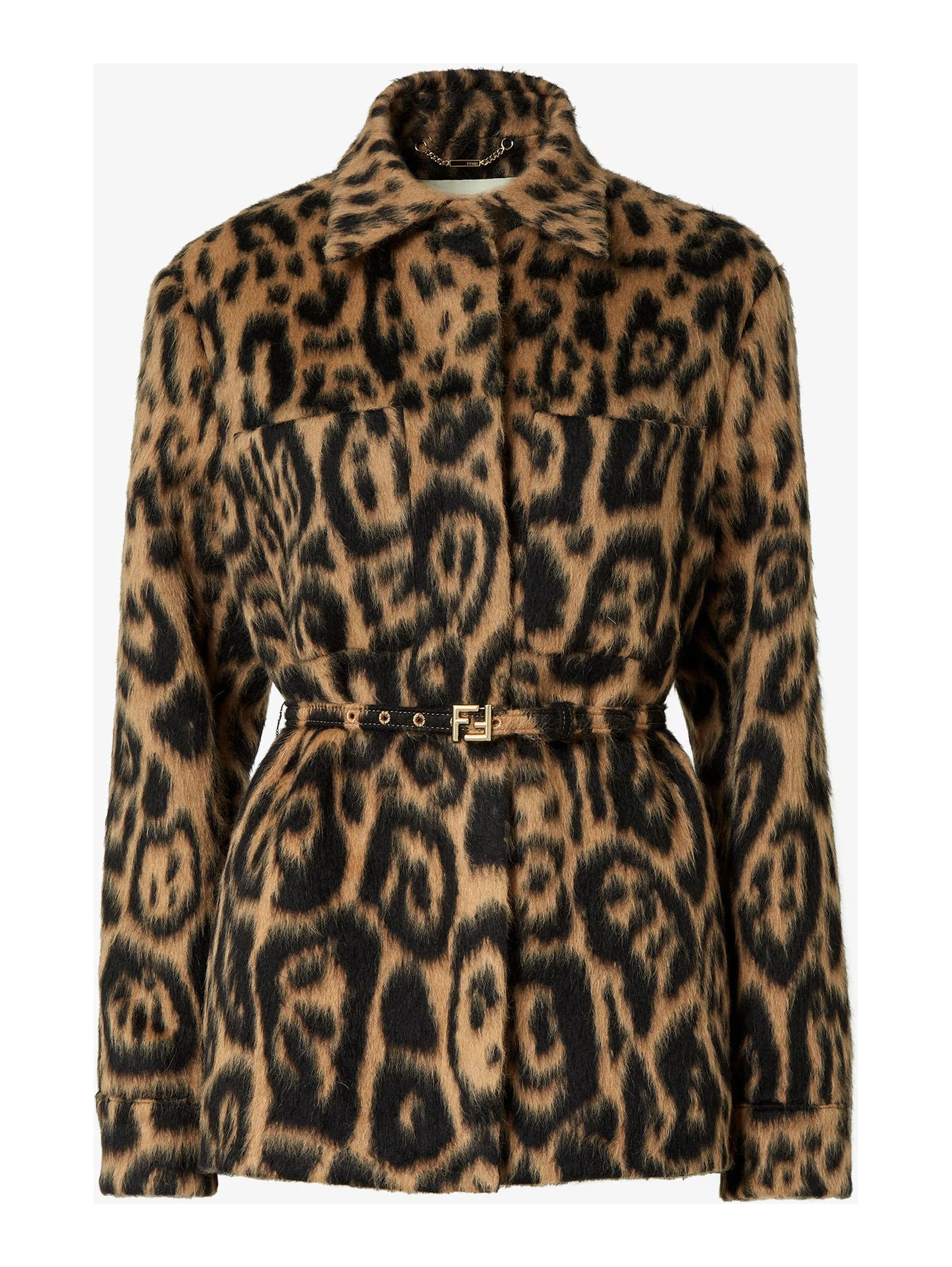 Wool belted jacket