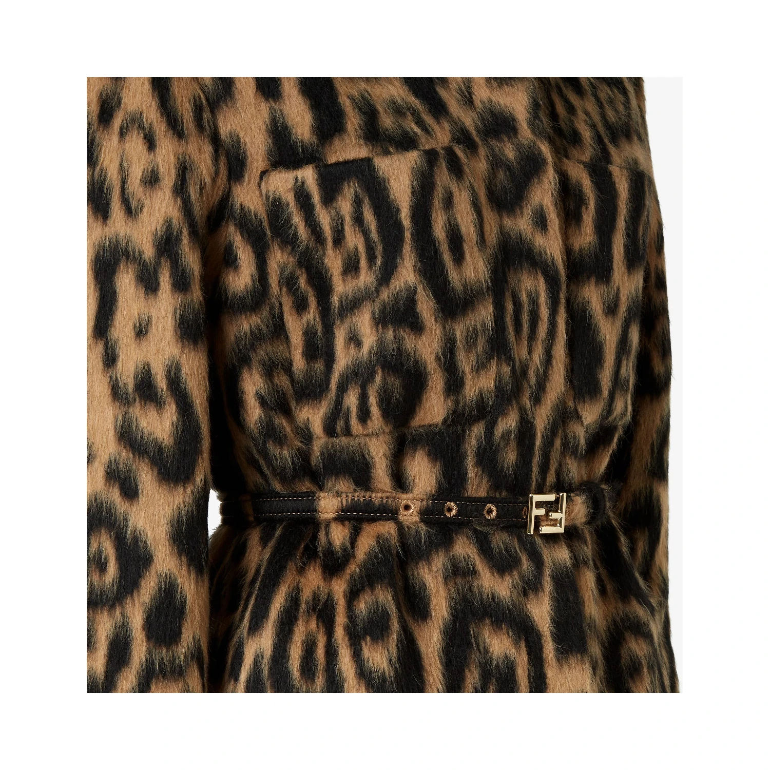 Wool belted jacket