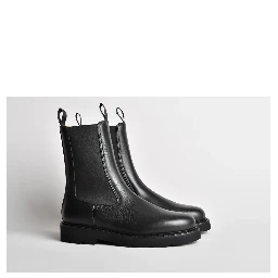 حذاء كاحل من الجلد